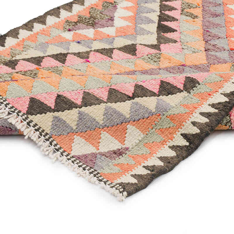 Alfombra Kilim Tribal Vintage - 88 cm x 267 cm - K0077555