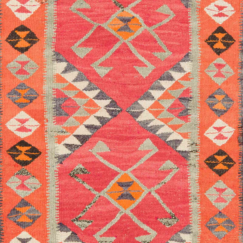 Vintage Tribal Kilim Runner - 3' 2" x 11'  (38" x 132") - K0077556