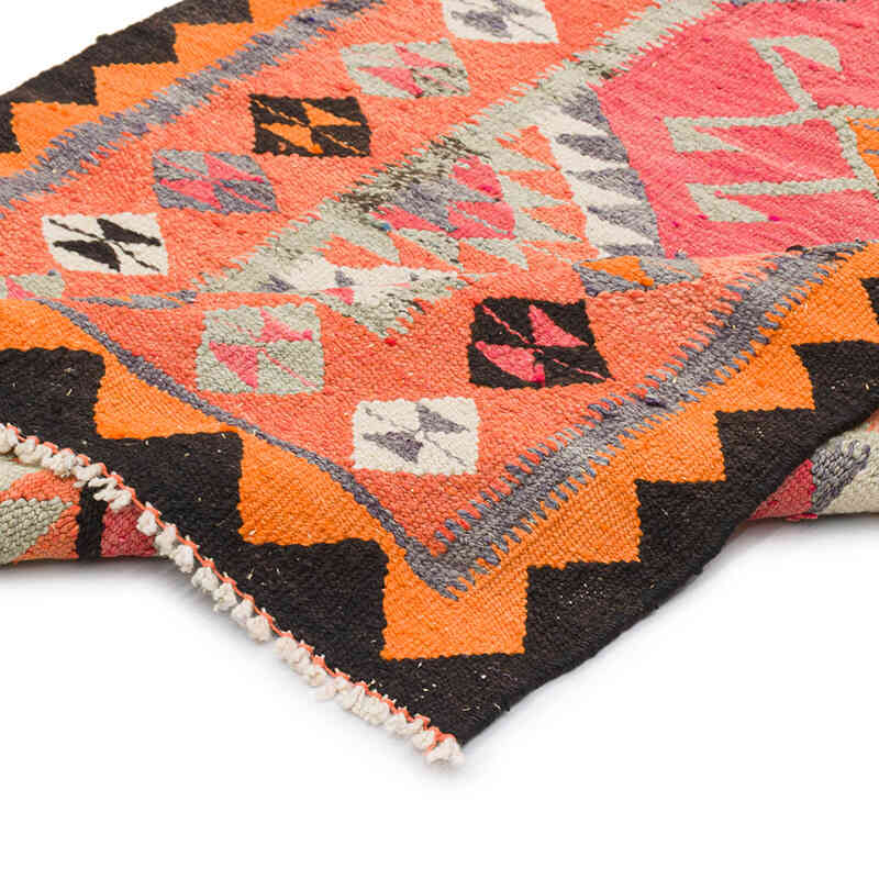 Vintage Tribal Kilim Runner - 3' 2" x 11'  (38" x 132") - K0077556