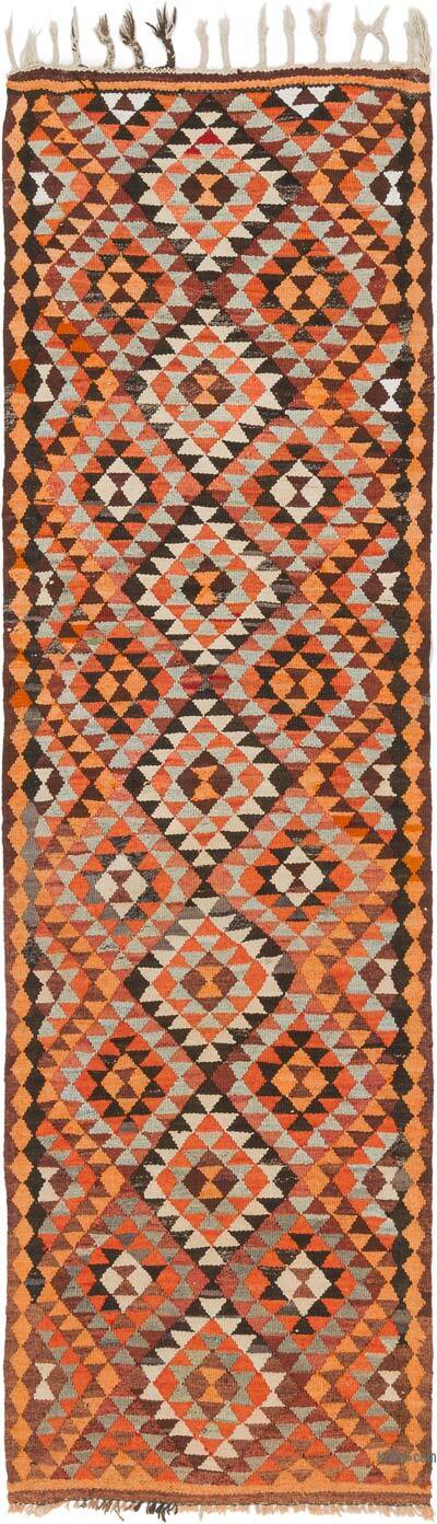 Vintage Tribal Kilim Runner - 2' 11" x 9' 9" (35" x 117")