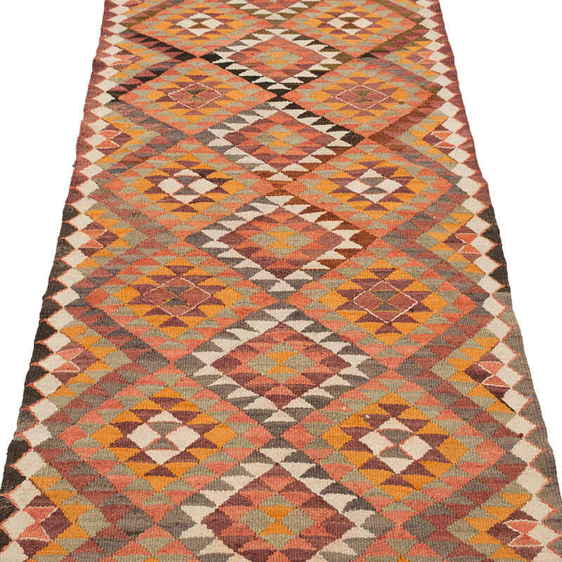 Vintage Herki Kilim Runner - 2' 9" x 9' 7" (33" x 115") - K0077566