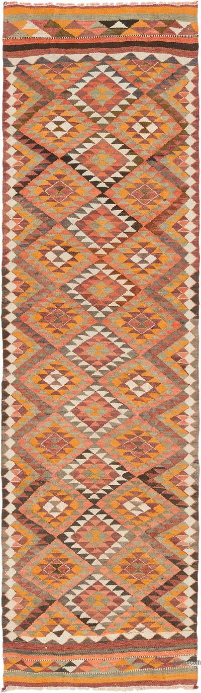 Vintage Herki Kilim Yolluk - 85 cm x 293 cm