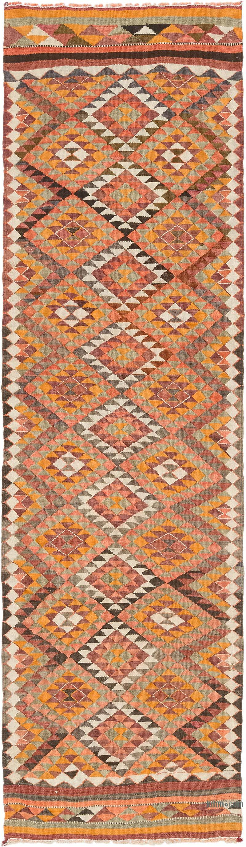 Vintage Herki Kilim Runner - 2' 9" x 9' 7" (33" x 115") - K0077566