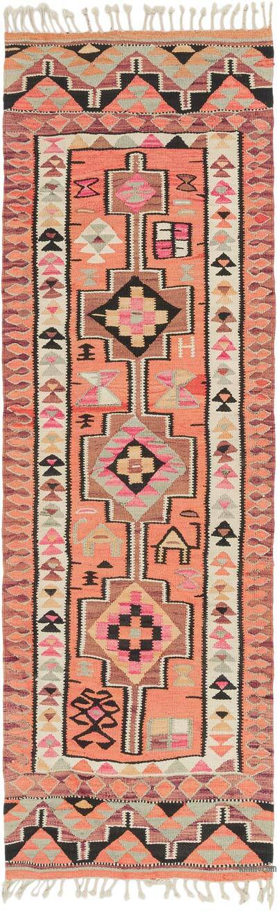 Vintage Herki Kilim Yolluk - 90 cm x 290 cm