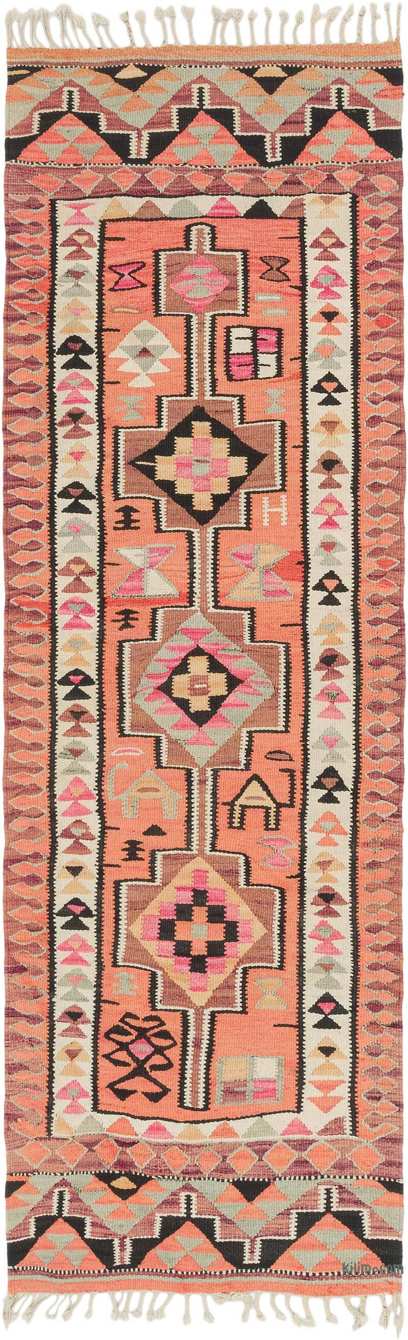Vintage Herki Kilim Yolluk - 90 cm x 290 cm - K0077568