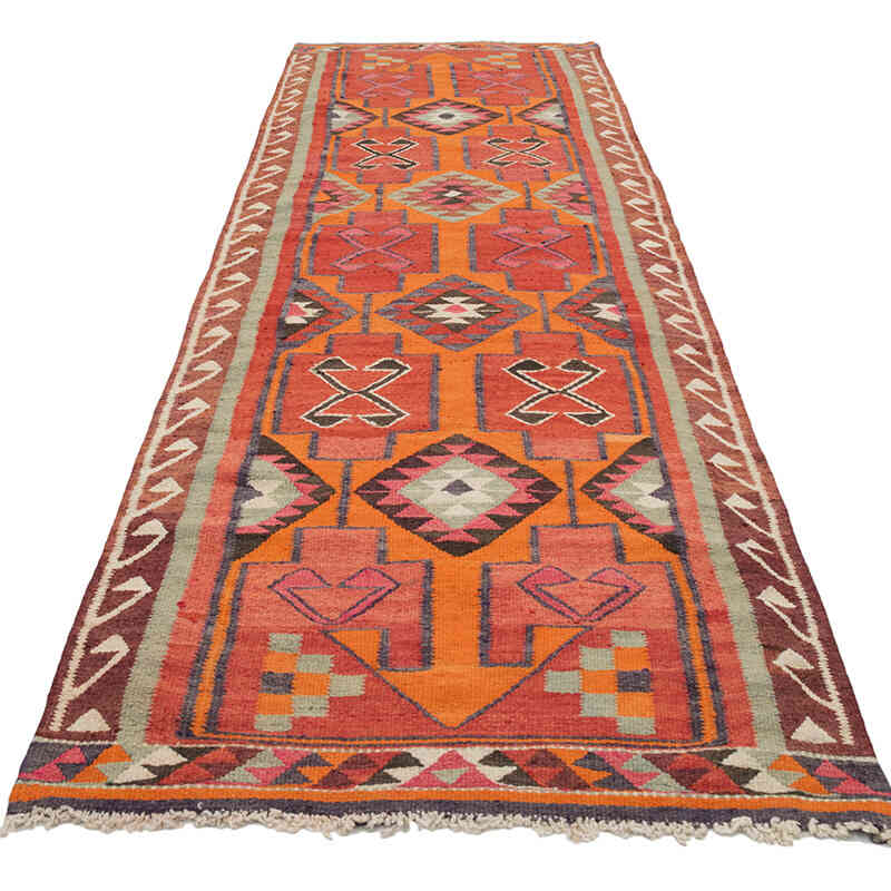 Corredor Vintage Herki Kilim - 105 cm x 335 cm - K0077570