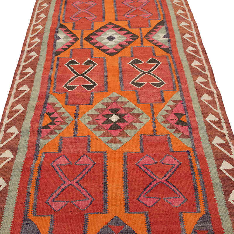 Corredor Vintage Herki Kilim - 105 cm x 335 cm - K0077570