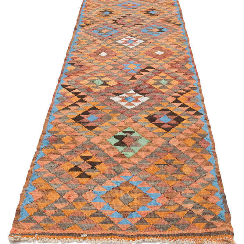 Corredor Vintage Herki Kilim - 78 cm x 275 cm - K0077573