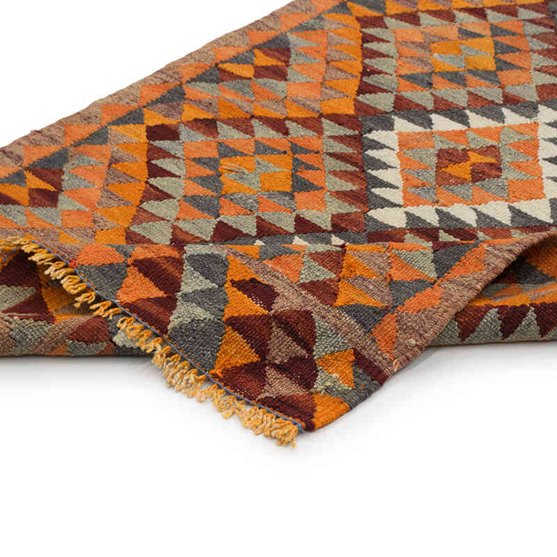 Vintage Herki Kilim Runner - 2' 11" x 11' 7" (35" x 139") - K0077576