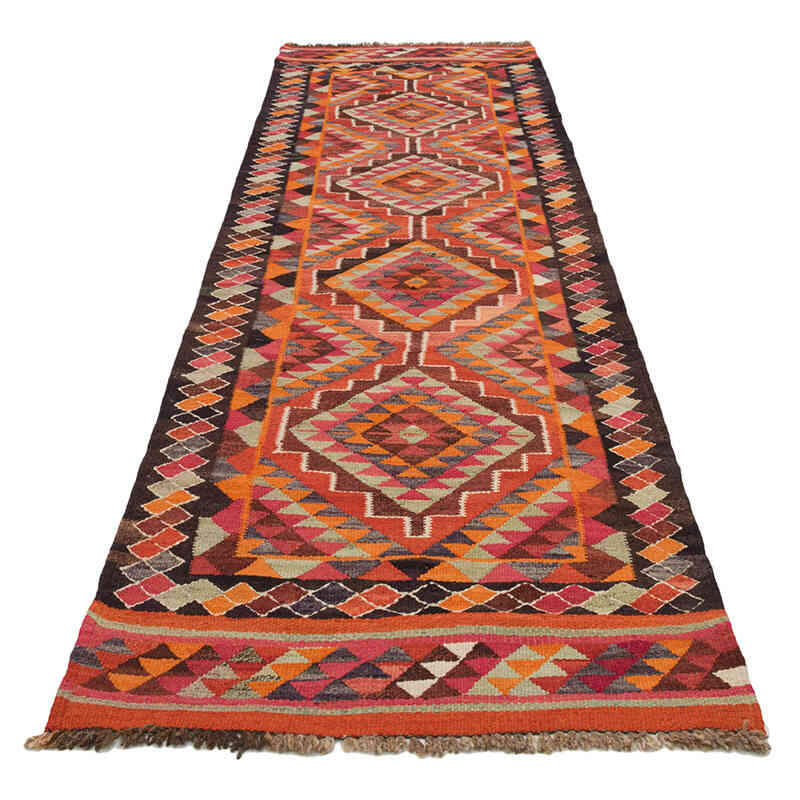 Vintage Herki Kilim Yolluk - 93 cm x 320 cm - K0077577
