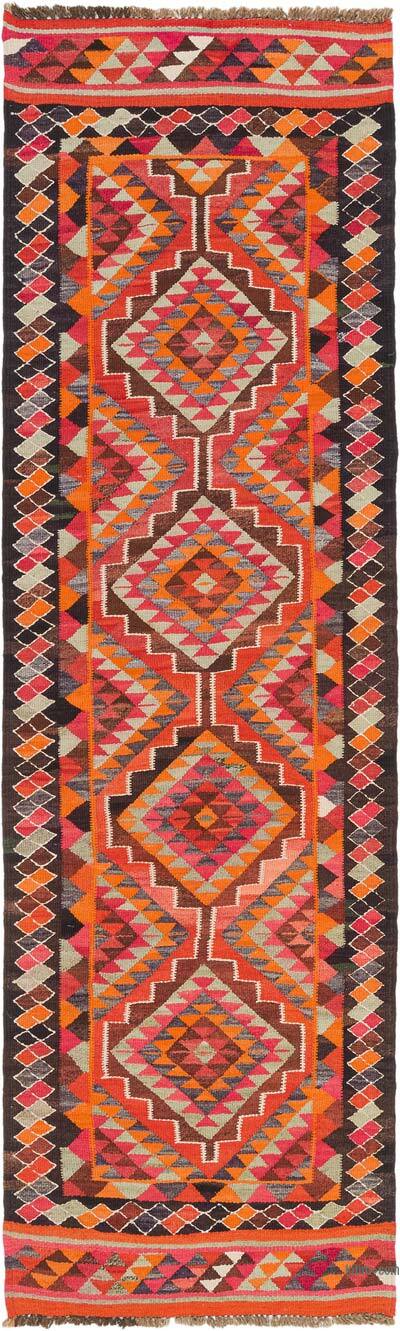 Vintage Herki Kilim Yolluk - 93 cm x 320 cm
