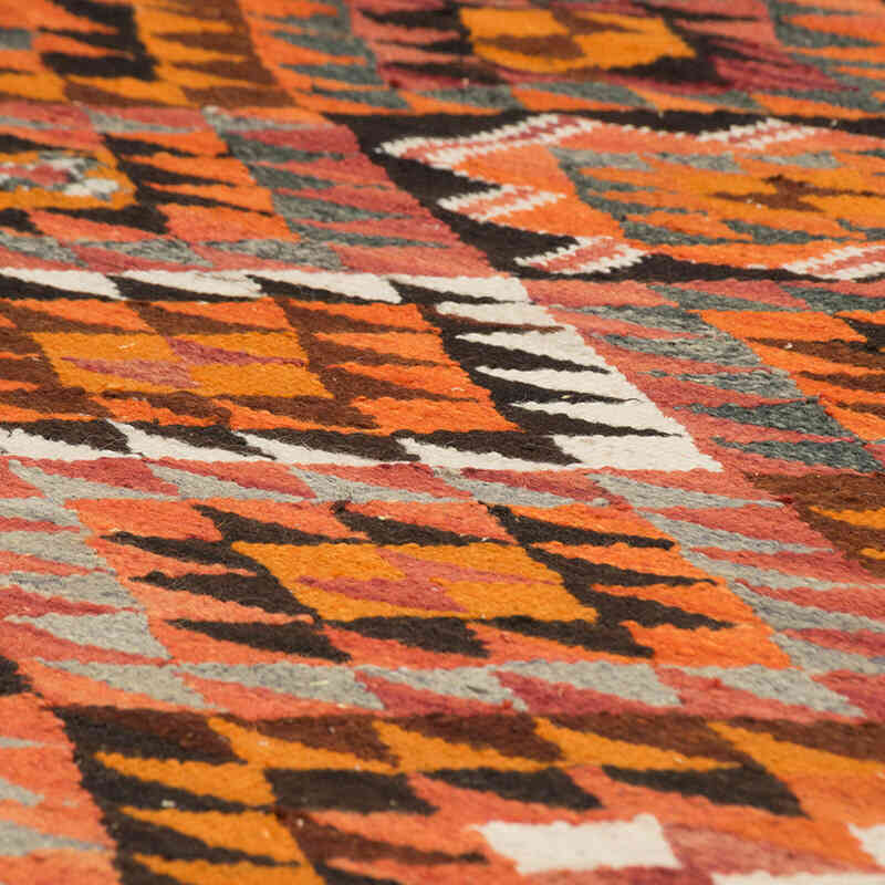 Vintage Herki Kilim Runner - 3' 1" x 11'  (37" x 132") - K0077578