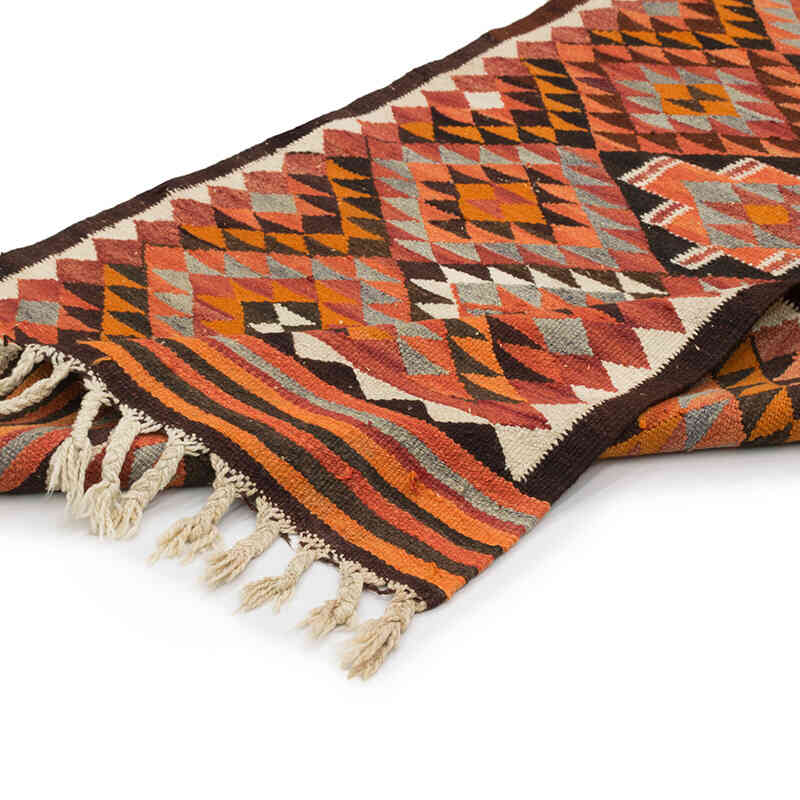 Vintage Herki Kilim Runner - 3' 1" x 11'  (37" x 132") - K0077578