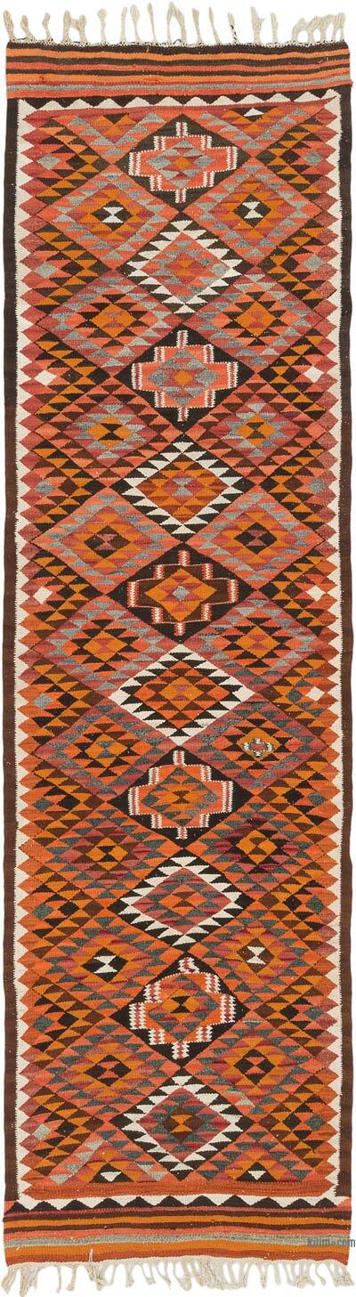Vintage Herki Kilim Runner - 3' 1" x 11'  (37" x 132")
