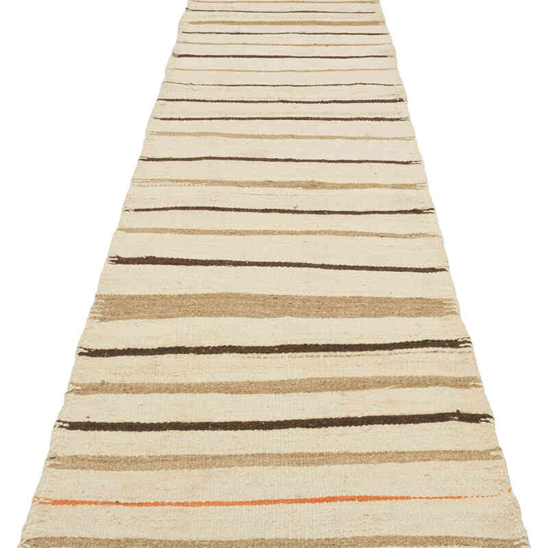 Vintage Turkish Kilim Runner - 2' 7" x 11' 5" (31" x 137") - K0077580