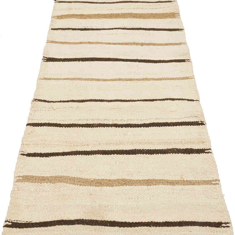 Vintage Turkish Kilim Runner - 2' 7" x 11' 5" (31" x 137") - K0077580