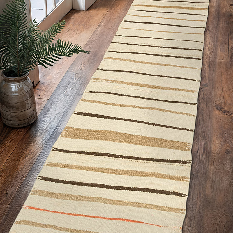 Vintage Turkish Kilim Runner - 2' 7" x 11' 5" (31" x 137") - K0077580