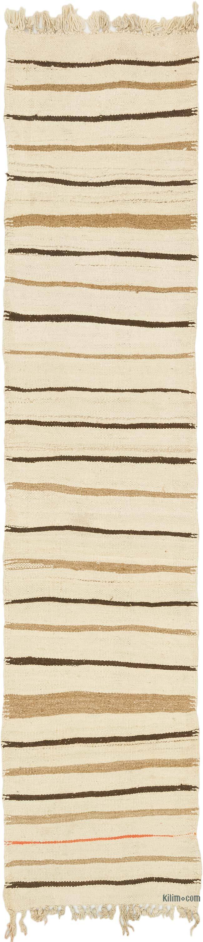 Vintage Turkish Kilim Runner - 2' 7" x 11' 5" (31" x 137") - K0077580