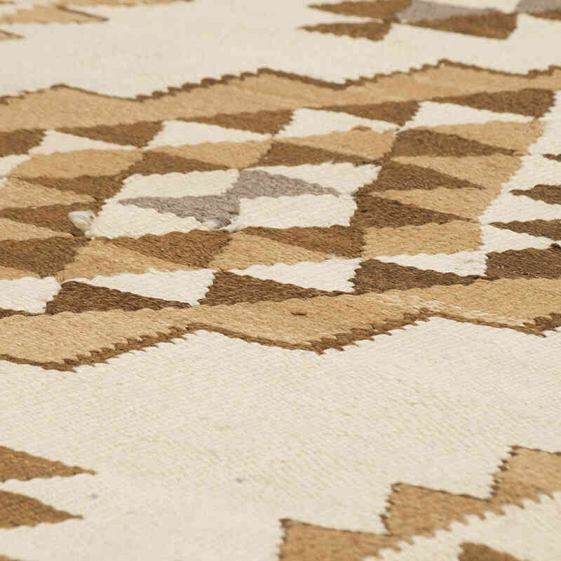 Vintage Herki Kilim Runner - 2' 10" x 10' 8" (34" x 128") - K0077581