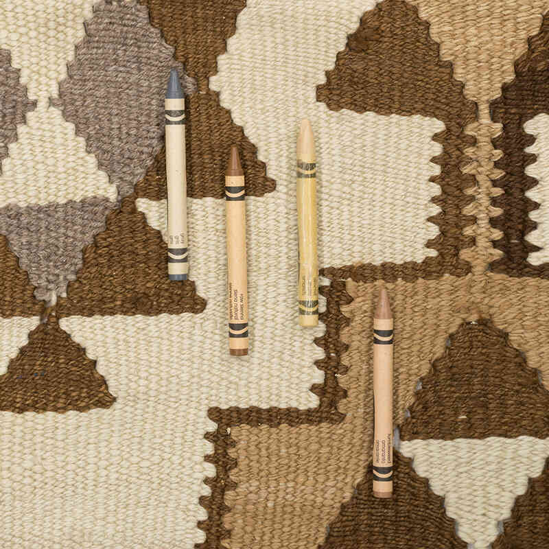 Vintage Herki Kilim Runner - 2' 10" x 10' 8" (34" x 128") - K0077581