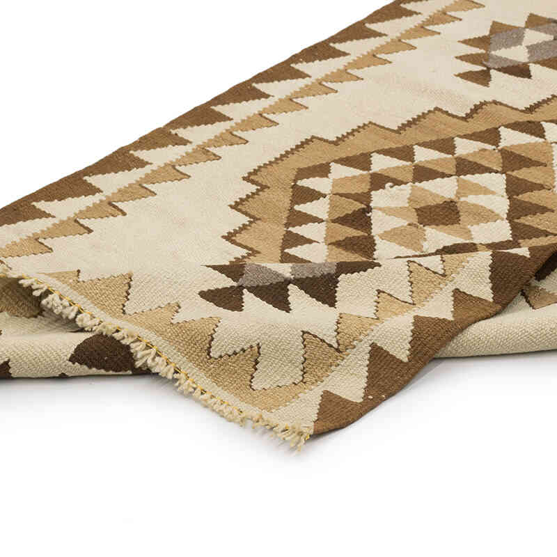 Vintage Herki Kilim Runner - 2' 10" x 10' 8" (34" x 128") - K0077581