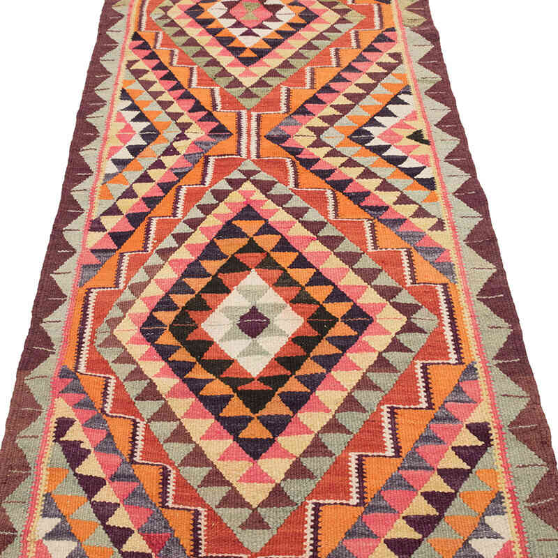 Vintage Herki Kilim Runner - 3'  x 10' 8" (36" x 128") - K0077582