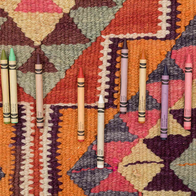 Vintage Herki Kilim Runner - 3'  x 10' 8" (36" x 128") - K0077582