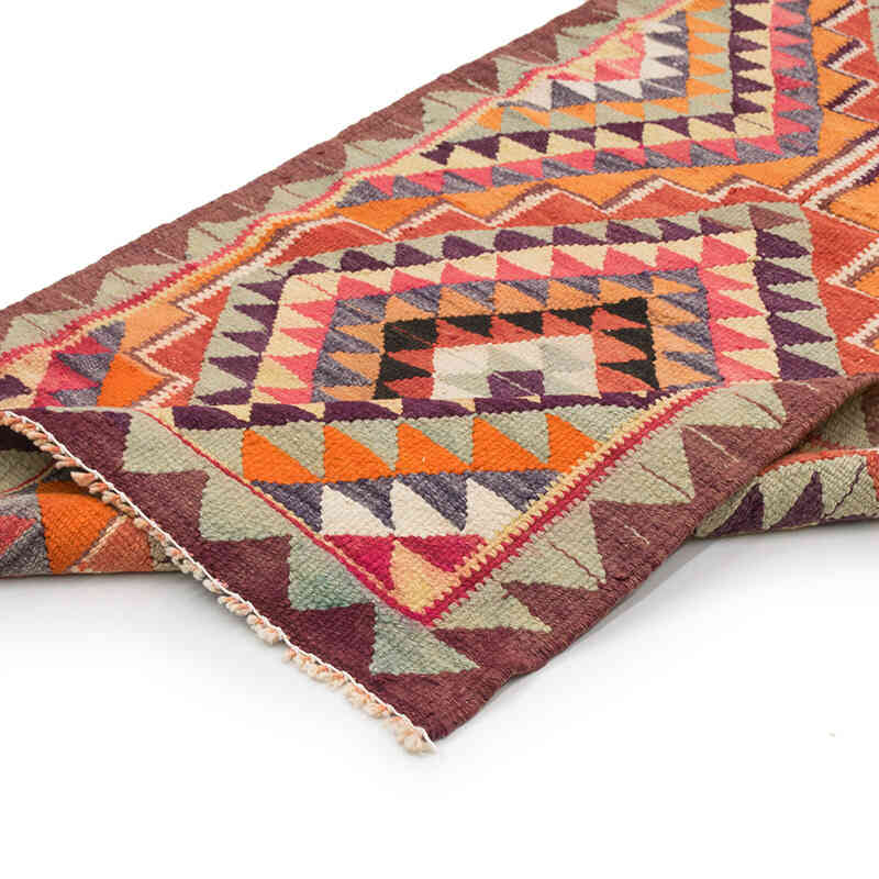 Vintage Herki Kilim Runner - 3'  x 10' 8" (36" x 128") - K0077582