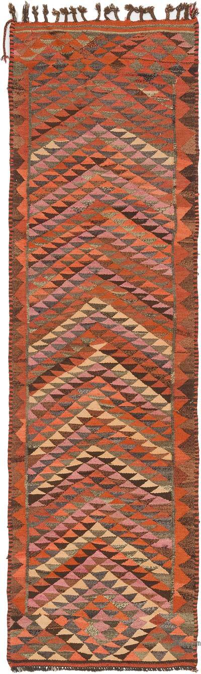Vintage Herki Kilim Runner - 3'  x 10' 10" (36" x 130")