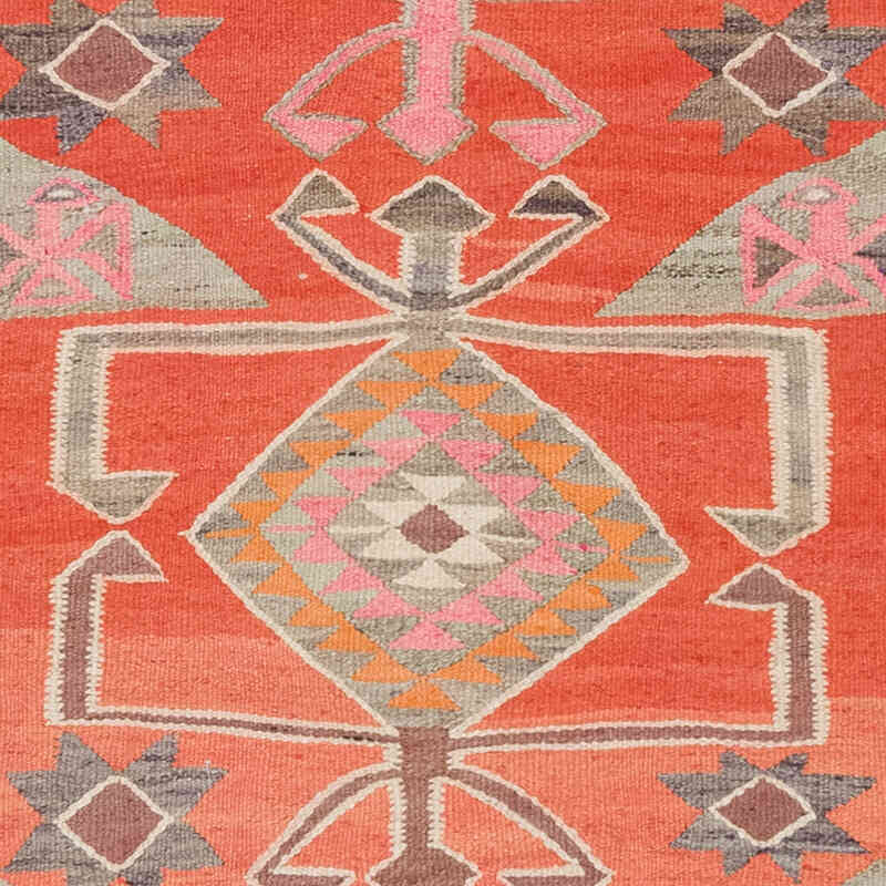 Corredor Vintage Herki Kilim - 103 cm x 346 cm - K0077584