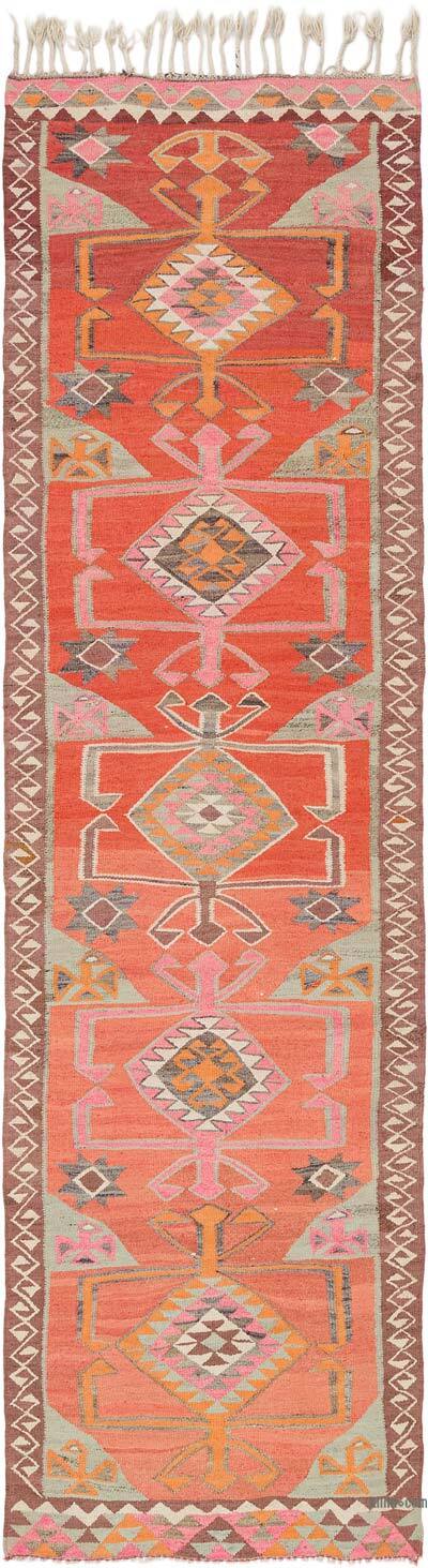 Vintage Herki Kilim Runner - 3' 5" x 11' 4" (41" x 136")