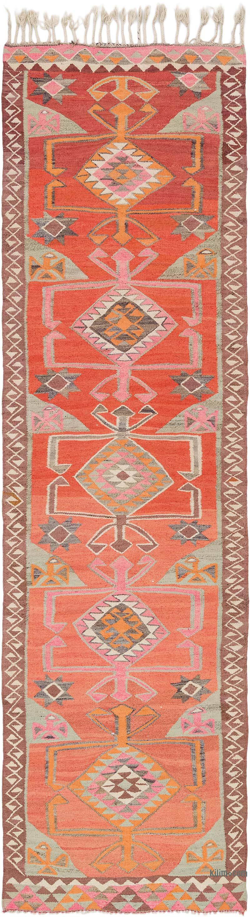 Corredor Vintage Herki Kilim - 103 cm x 346 cm - K0077584