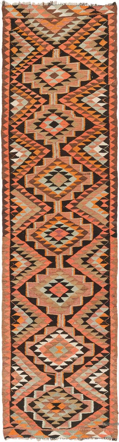 Vintage Herki Kilim Yolluk - 89 cm x 345 cm