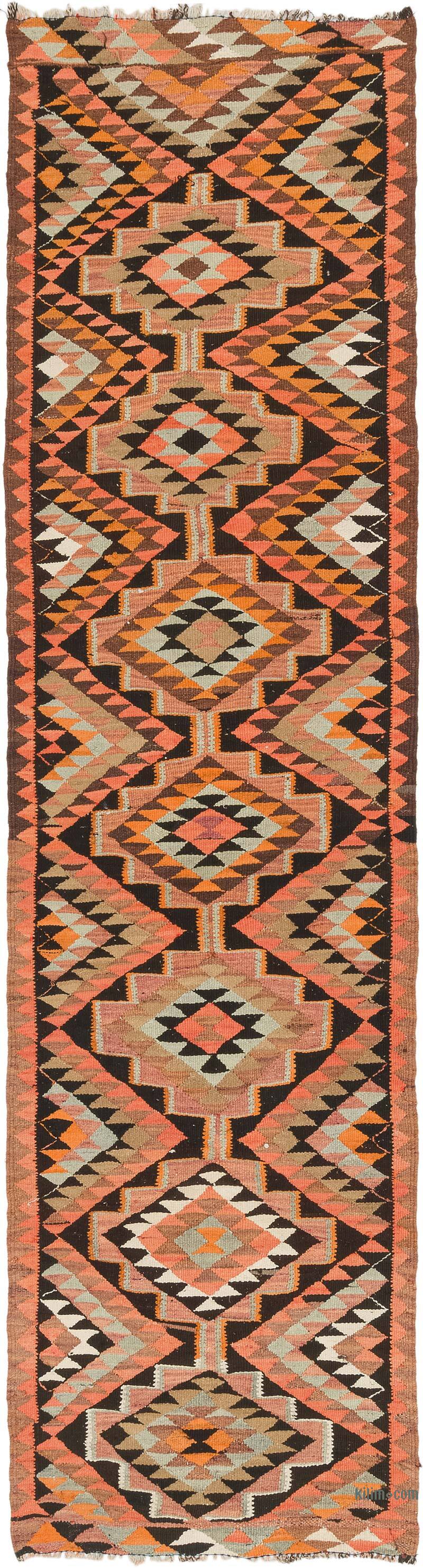 Corredor Vintage Herki Kilim - 89 cm x 345 cm - K0077585