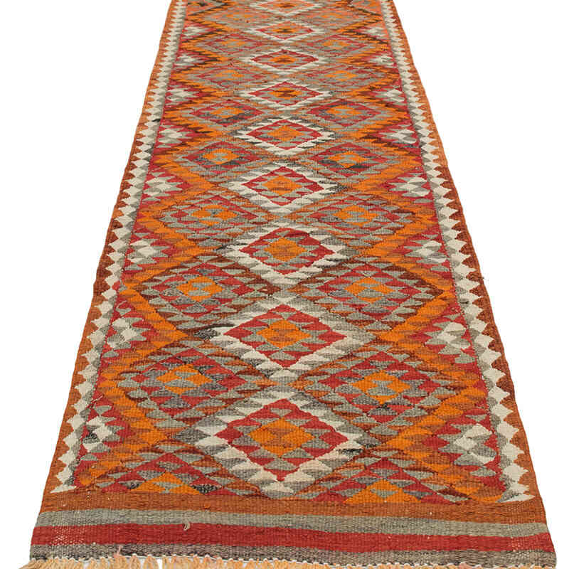 Vintage Herki Kilim Yolluk - 86 cm x 293 cm - K0077586