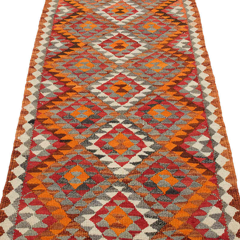 Vintage Herki Kilim Yolluk - 86 cm x 293 cm - K0077586