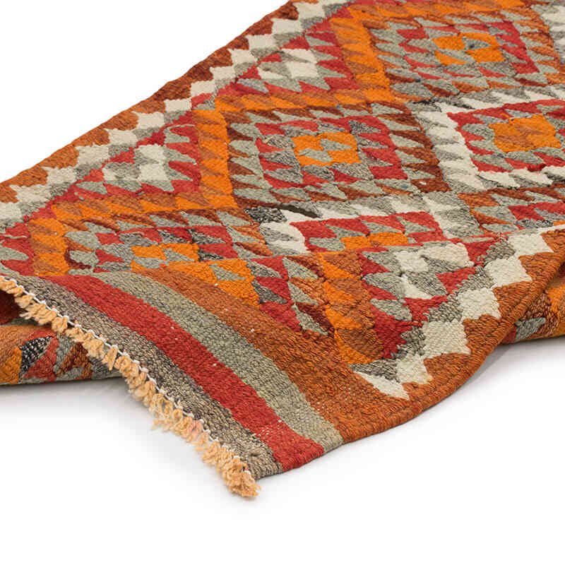 Vintage Herki Kilim Yolluk - 86 cm x 293 cm - K0077586