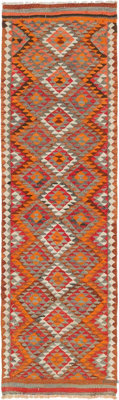 Vintage Herki Kilim Runner - 2' 10" x 9' 7" (34" x 115")