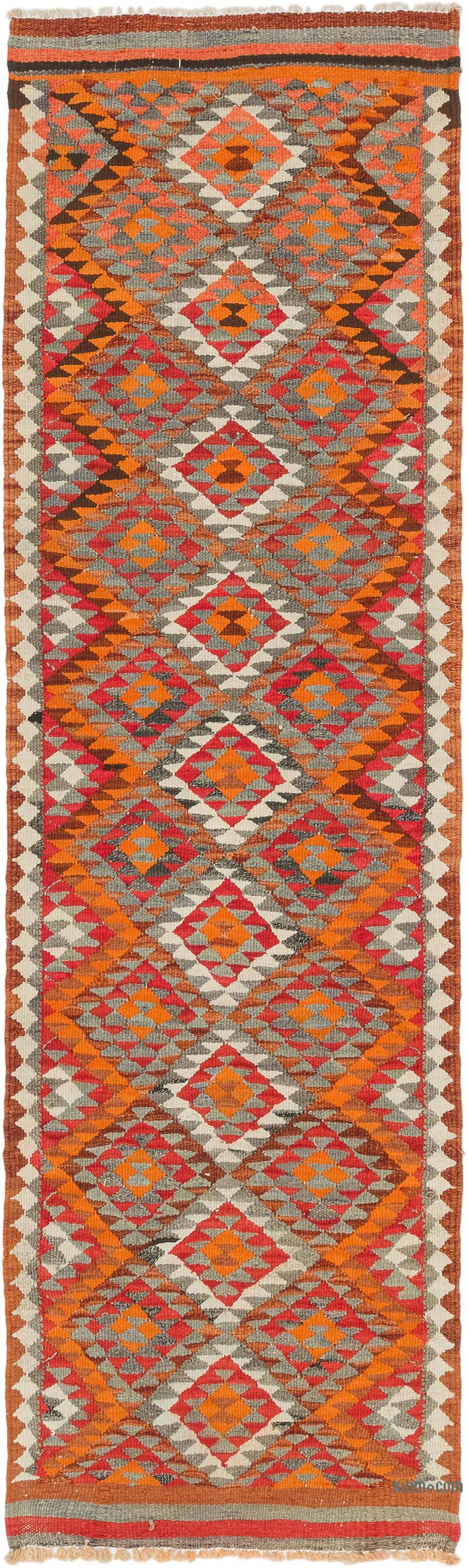 Vintage Herki Kilim Yolluk - 86 cm x 293 cm - K0077586