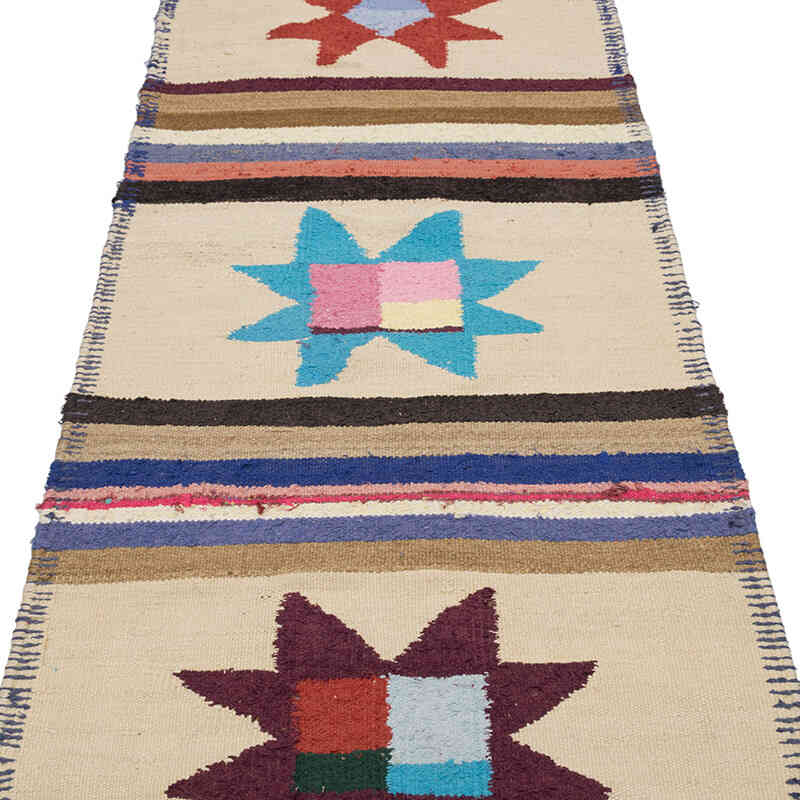 Vintage Herki Kilim Yolluk - 84 cm x 317 cm - K0077588