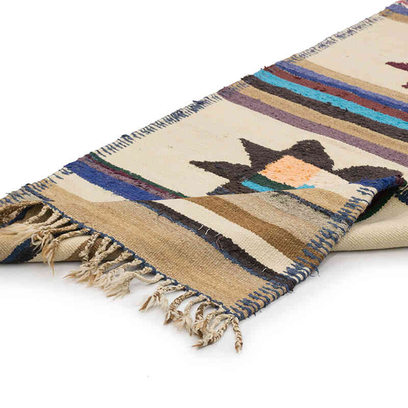 Vintage Herki Kilim Yolluk - 84 cm x 317 cm - K0077588