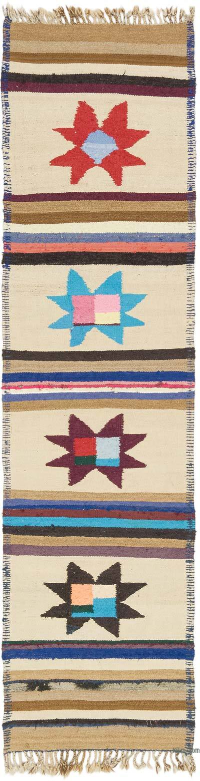 Vintage Herki Kilim Runner - 2' 9" x 10' 5" (33" x 125")