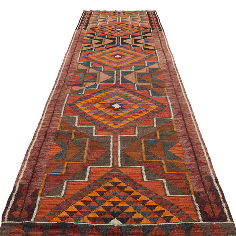 Corredor Vintage Herki Kilim - 95 cm x 360 cm - K0077589