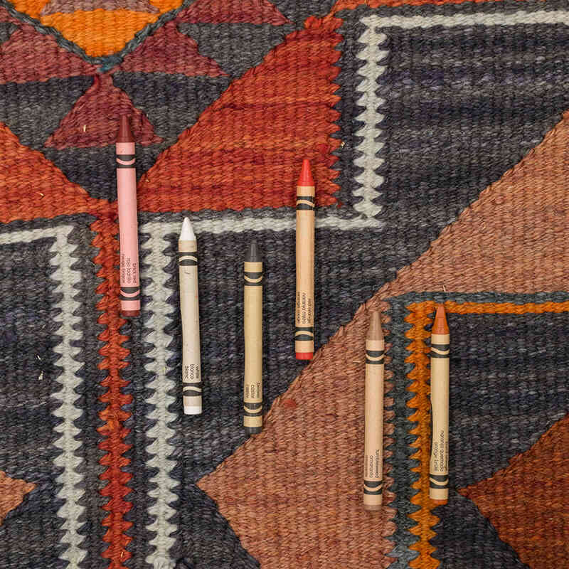 Corredor Vintage Herki Kilim - 95 cm x 360 cm - K0077589
