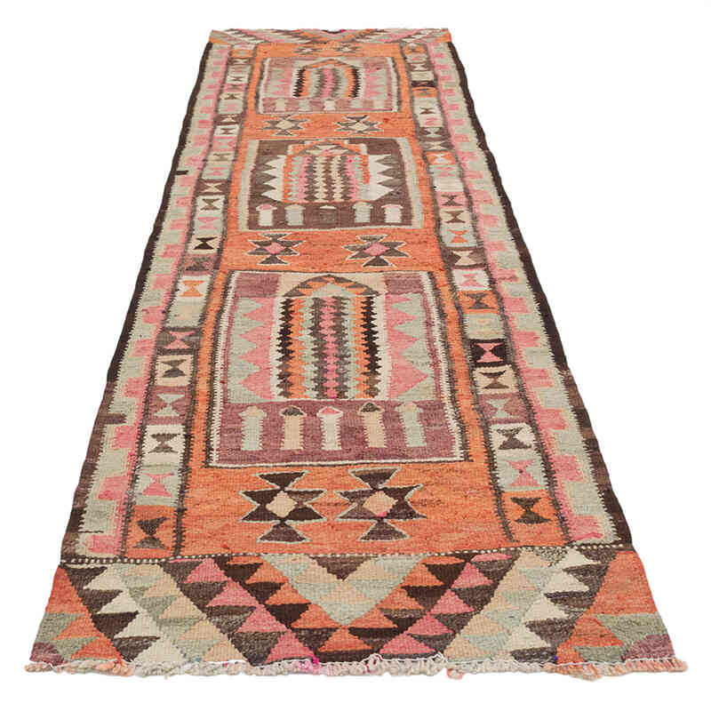 Corredor Vintage Herki Kilim - 88 cm x 313 cm - K0077590
