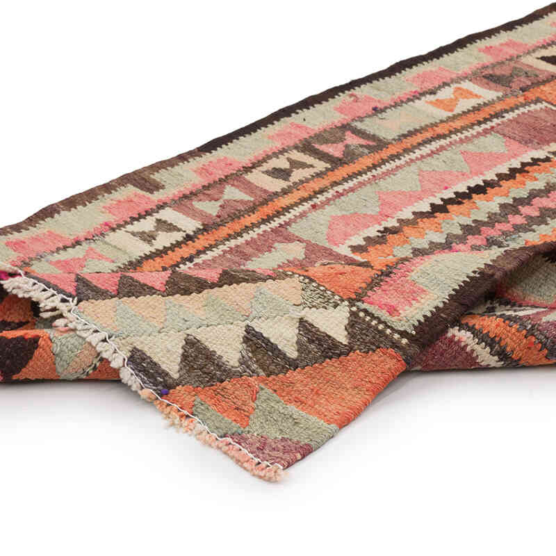 Corredor Vintage Herki Kilim - 88 cm x 313 cm - K0077590