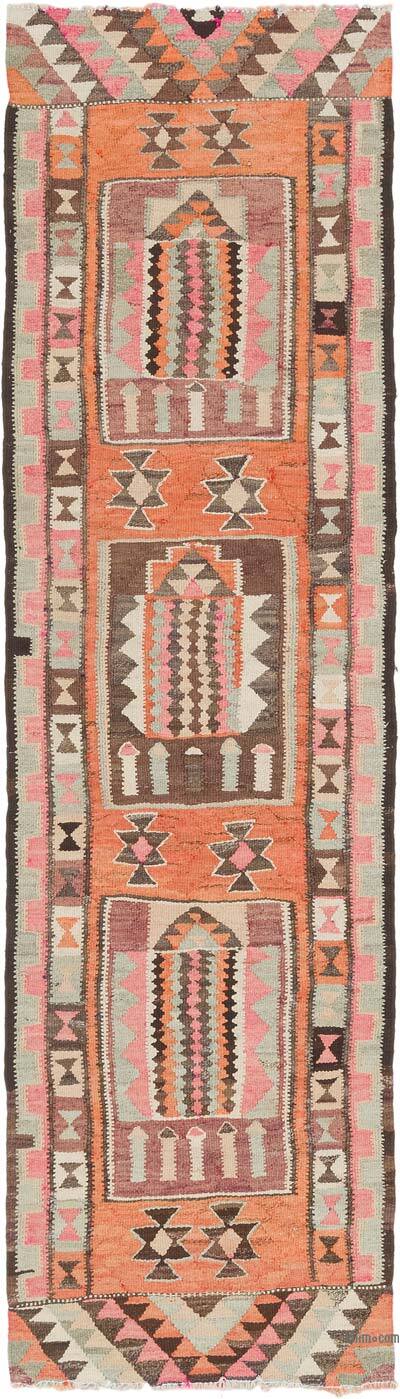 Vintage Herki Kilim Runner - 2' 11" x 10' 3" (35" x 123")