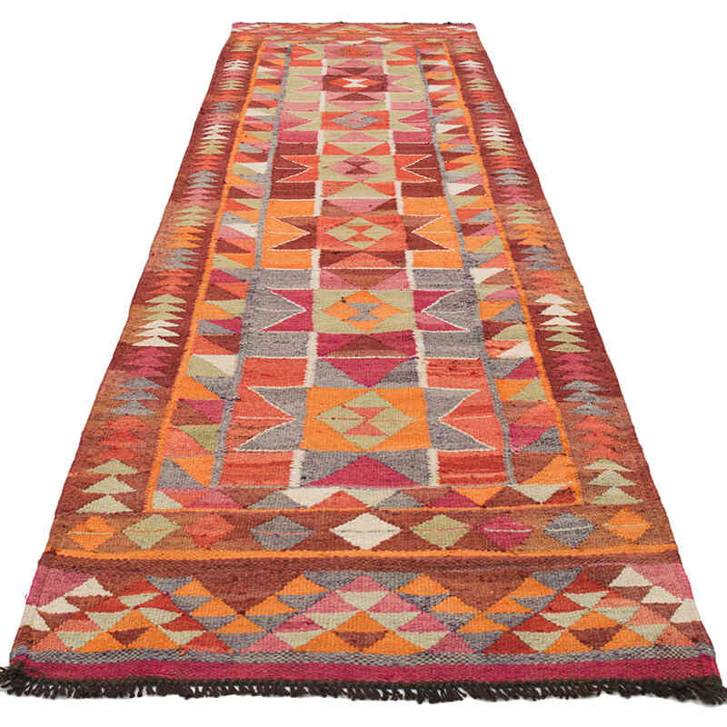 Vintage Herki Kilim Yolluk - 96 cm x 331 cm - K0077591