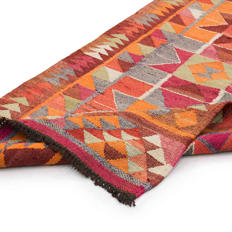 Vintage Herki Kilim Yolluk - 96 cm x 331 cm - K0077591