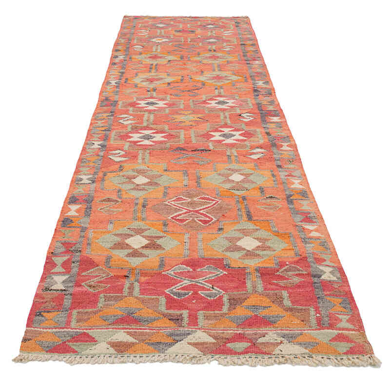 Corredor Vintage Herki Kilim - 99 cm x 347 cm - K0077592